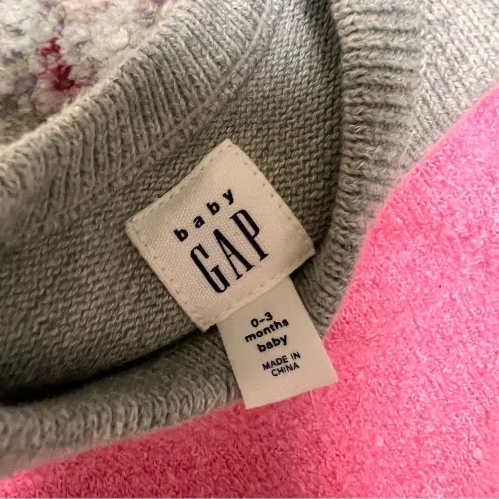 Gap Baby Knit Jumpsuit with Striped Sleeves and Heart